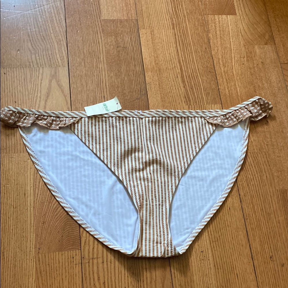 Aerie Striped Bikini Bottom in size Large